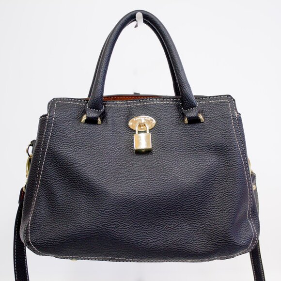 London Fog Women's Diana Signature Double Zip Crossbody Bag - Picture 7 of 11